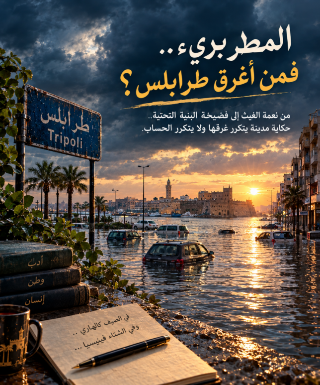 المطر بريء.. فمن أغرق طرابلس؟